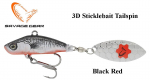 P&ouml;&ouml;rlev lant Savage Gear 3D Sticklebait Tailspin Black Red 9 g
