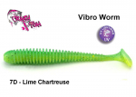 Kummikala Crazy Fish Vibro Worm Lime Chartreuse 12.5 cm