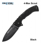 Cold Steel 4-Max Scout AUS-10A kokkupandav nuga Must MLP l&auml;hetus 9 p&auml;eva jooksul
