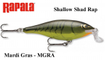 Rapala Shallow Shad Rap Mardi Gras 9 cm
