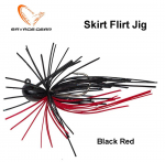 Savage Skirt Flirt Jig Sinking Konksu Nr 2 Black Red 4 g