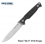 Nuga Cold Steel Razor Tek 4" 4116 Krupp MLP l&auml;hetus 9 p&auml;eva jooksul