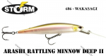 Vobler STORM Arashi Rattling Minnow Deep Wakasagi 11 cm