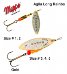 P&ouml;&ouml;rellant Mepps Aglia Long Rainbow Gold 3 g
