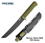 Taktikaline Nuga Cold Steel Recon Tanto SK5  OD Green MLP l&auml;hetus 9 p&auml;eva jooksul