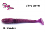 Kummikala Crazy Fish Vibro Worm Ultraviolet 8.5 cm