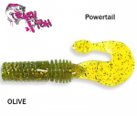 Мaitsestatud peibutuss&ouml;&ouml;dad Crazy Fish Powertail Olive 7cm Krevetid