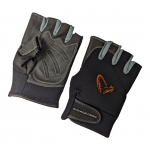 S&otilde;rmedeta kindad Savage Gear Neoprene Half Finger Black L