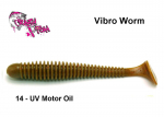 Kummikala Crazy Fish Vibro Worm UV Motor Oil 5 cm