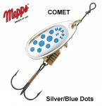 P&ouml;&ouml;rellant Mepps Comet Silver Blue Dots 3.5 g