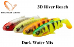 Kalap&uuml;&uuml;gi s&ouml;&ouml;t Savage Gear 3D River Roach Dark Water Mix 4pcs 8 cm