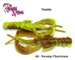 Kalap&uuml;&uuml;k Lure Crazy Fish Nimble 1.6"(4cm) Swamp Chartreuse Kalmaar