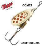 P&ouml;&ouml;rellant Mepps Comet Gold Red Dots 2 g