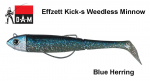 Pehme s&ouml;&ouml;t DAM Effzett Kick-S Minnow Blue Herring 9 cm