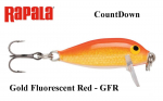 S&ouml;&ouml;t Rapala Countdown CD01 Gold fluorescent Red GFR 2.5 cm