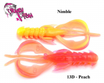 Kalap&uuml;&uuml;k Lure Crazy Fish Nimble 1.6"(4cm) Peach Kalmaar