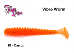 Kummikala Crazy Fish Vibro Worm Carrot 10 cm