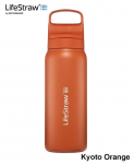 Joogipudel 1000 ml LifeStraw Go 2.0 filter Kyoto Orange MLP l&auml;hetus 9 p&auml;eva jooksul
