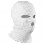 Balaclava valge 3 auku akr&uuml;&uuml;list .