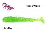 Kummikala Crazy Fish Vibro Worm Kiwi 10 cm