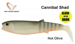 Kummikala Savage Gear Cannibal Hot Olive Glow 8 cm