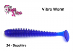 Kummikala Crazy Fish Vibro Worm Sapphire 7.5 cm