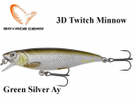 S&ouml;&ouml;t Savage Gear 3D Twitch Minnow Green Silver Ay 6.6 cm