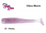 Kummikala Crazy Fish Vibro Worm Peony 5 cm