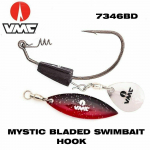 VMC 7346BD mystic Bladed Swimbait Konks Black Nickel 6/0
