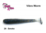 Kummikala Crazy Fish Vibro Worm Smoke 5 cm