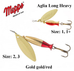 P&ouml;&ouml;rellant Mepps Aglia Long Heavy Gold-Gold/Red 16 g