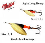 P&ouml;&ouml;rellant Mepps Aglia Long Heavy Gold-Black/Orange 8 g
