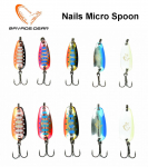 Peibutuskomplekt Savage Gear Nail Micro spoon .