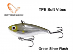Vobler Savage Gear TPE Soft Vibes Green Silver Flash 6.6 cm