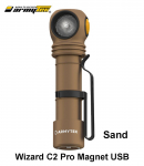Taskulamp Armytek Wizard C2 Pro Magnet USB Valge valgus 3in1 2500 lm Sand MLP l&auml;hetus 9 p&auml;eva jooksul