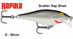 Vobler Rapala Scatter Rap Shad Silver 7 cm