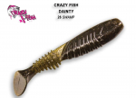 Pehme s&ouml;&ouml;t Crazy Fish Dainty 85mm 26-Swamp 8.5 cm