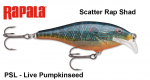 Vobler Rapala Scatter Rap Shad Live Pumpkinseed 7 cm