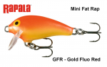 Vobler RAPALA Mini Fat Rap MFR03GFR Gold Fluo Red 3 cm