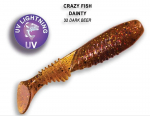 Pehme s&ouml;&ouml;t Crazy Fish Dainty 85mm 32-Dark beer 8.5 cm