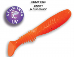 Pehme s&ouml;&ouml;t Crazy Fish Dainty 85mm 64-Fluo orange 8.5 cm