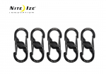 Nite Ize S-Biner MicroLock Roostevaba teras 5tk must .