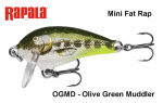 Vobler RAPALA Mini Fat Rap MFR03OGMD Olive Green Muddler 3 cm