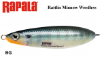Rapala Rattlin Minnow Weedless Plekklandid8 cm, 16 g BG 16 g