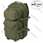 MIL-TEC US Laser Cut Assault Pack Small 20L Sejljakott, Olive Dr .