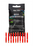 Mil-tec Lightstick Mini 4 cm Punane 10 tk TLT l&auml;hetus 2-4 p&auml;eva jooksul