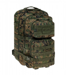 MIL-TEC US Assault Pack Large 36L Sejljakott, Digital Woodland MLP l&auml;hetus 9 p&auml;eva jooksul