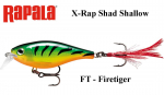 S&ouml;&ouml;t Rapala X-Rap Shad Shallow FT - Firetiger 6 cm