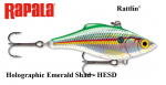 S&ouml;&ouml;t Rapala Rattlin RNR Holographic Emerald Shad 4 cm