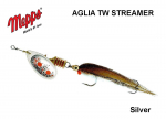 Lantide keerutaja Mepps Aglia TW Stremer Silver/Streamer fly 7 g